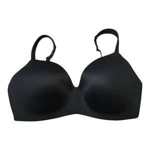 Cacique Black Lightly Lined No Wire T-shirt Bra in Black Supportive Size 42F